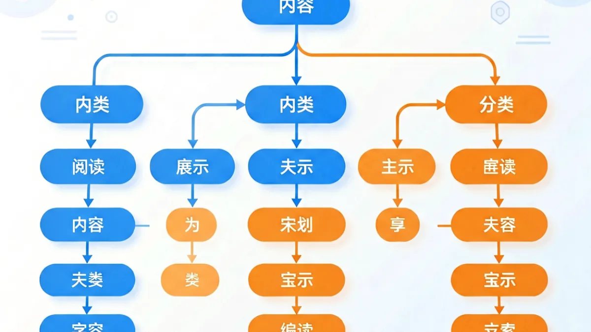 亚洲无码入门科普文章配图，展示内容分类体系图解与新手导读流程图